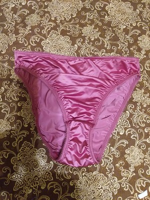 Vtg Katie & Laura's Fancy Satin Brief Panties Size Large