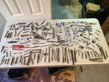 Large Vintage Lot Of Miscellaneous Machinists Tools And Parts See Pics 226 Piece