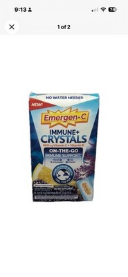 Emergen-C Immune Support Crystals 500mg Vitamin C 28 Stick Pack  Berry Lemonade