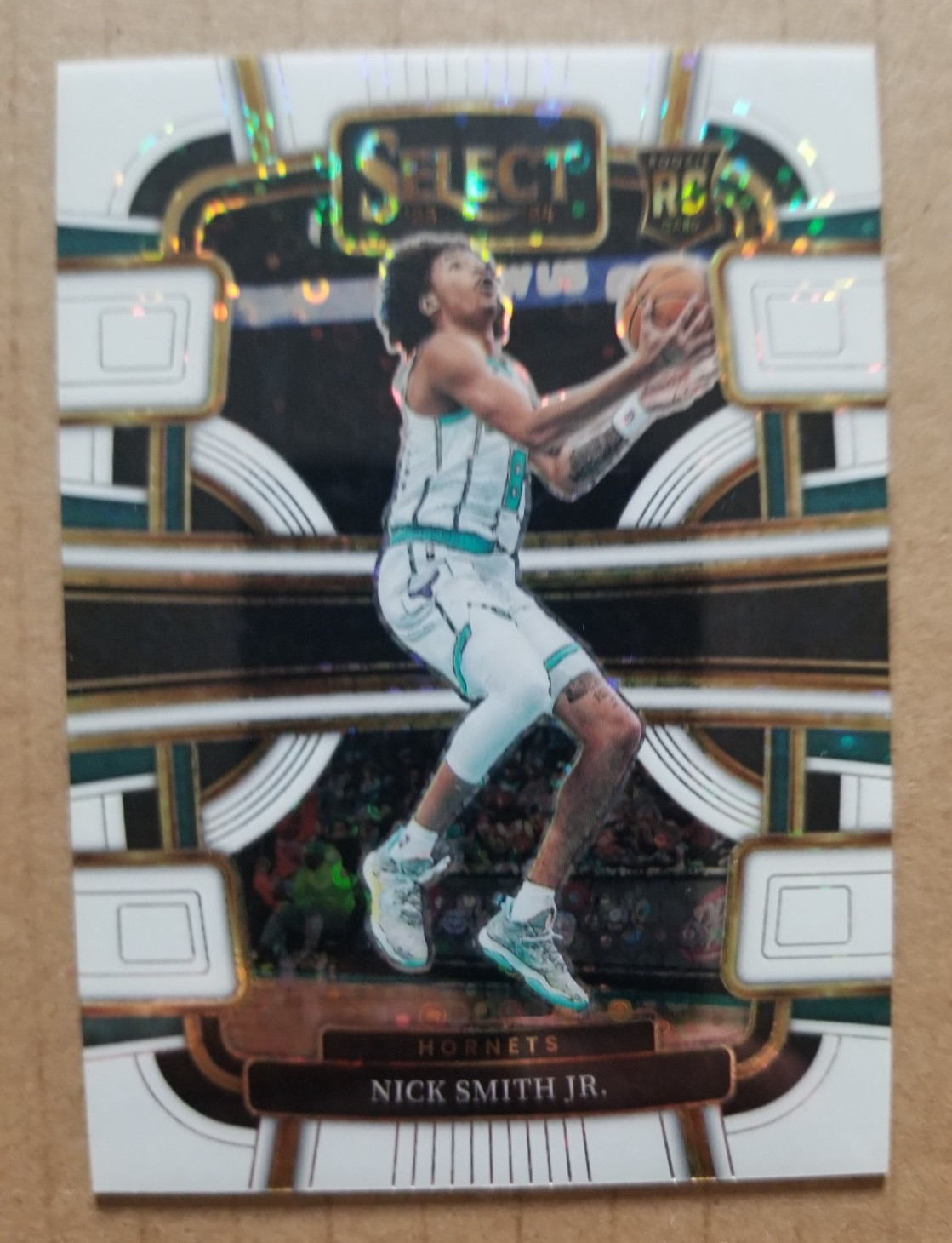 2023-24 Panini Select Concourse Nick Smith Jr. #89 White Disco Prizm /75 (RC)