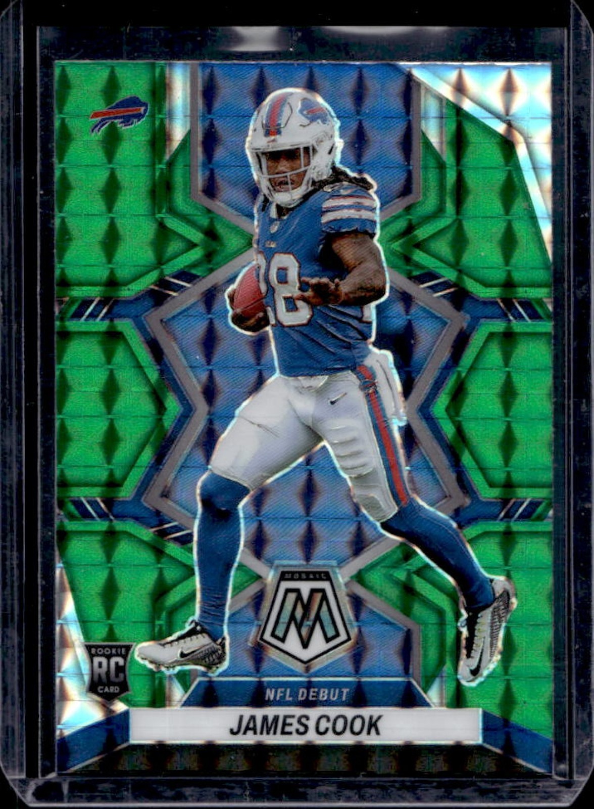 2022 Mosaic James Cook RC Green Rookie NFL Debut #285 Bills