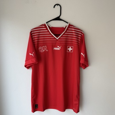Puma Switzerland National Team Red 2022 Home Stadium Jersey - (765925-01) Sz: L