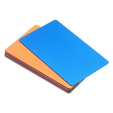 0.8mm Metal Business Cards, 10pcs Name Laser Engraving Paper, Multicolor