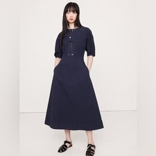 NWT! Banana Republic Stretch-Column Twill Utility Midi Dress - Size XS