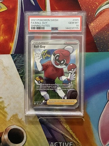 Pokemon Card Ball Guy Shining Fates Sword & Shield Shining Fates 065/072 PSA 10