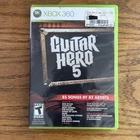 Guitar Hero 5 (Microsoft Xbox 360, 2009) With Manual