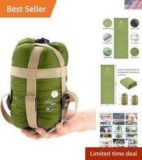 Durable Lightweight Sleeping Bag with Compres...