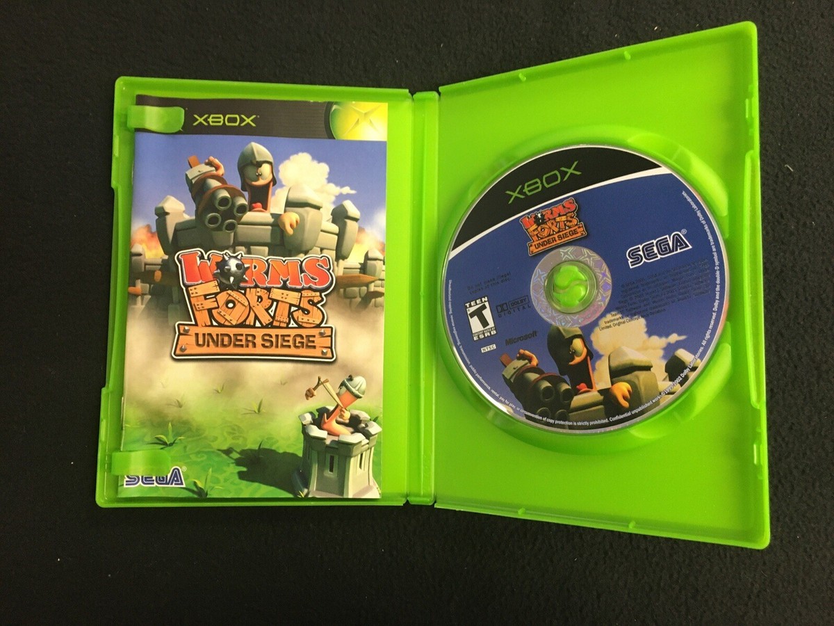 Jeu Worms Forts Under Siege Xbox - Version NTSC USA Avec Notice