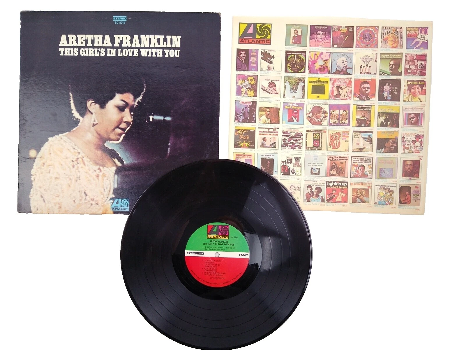 Aretha Franklin Very Good Plus (VG +) Sleeve Vinyl Records