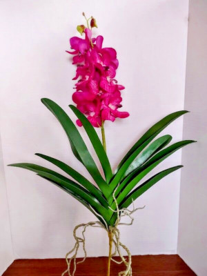 25''  Artificial vanda orchid plant FUCHSIA
