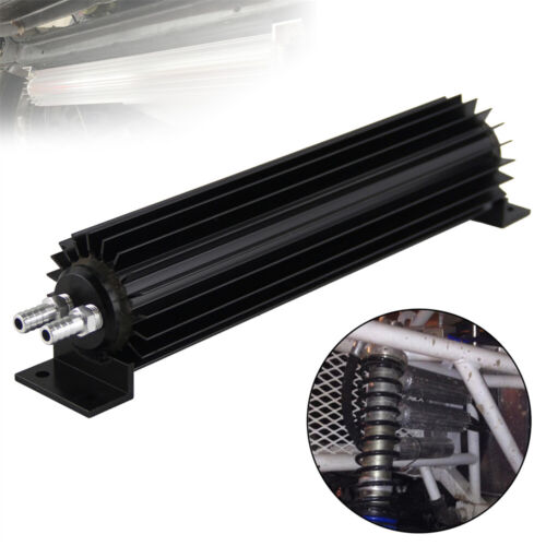 Dual Pass Finned Transmission Oil Cooler W/Fittings Universal 12'' Aluminum - Picture 10 of 11