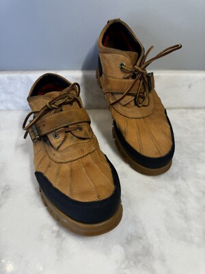 Polo Sport Ralph Lauren Men's Brown Leather Boots - Size 13 D | eBay