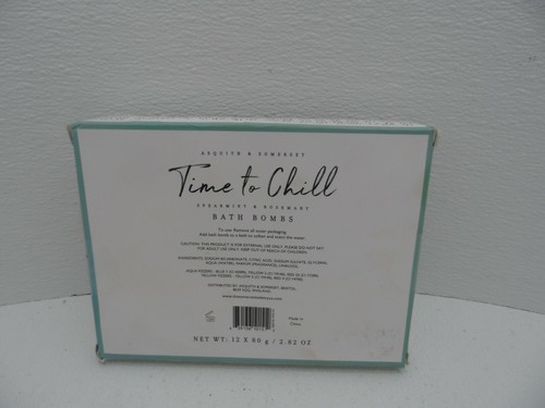 ASQUITH & SOMERSET Luxury Bath Bombs 2.82 oz.Time to Chill - Set of 12 - Picture 2 of 3