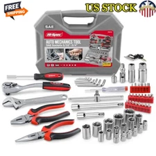 67pc SAE Automotive Mechanics Tool Kit Set Sockets Ratchet Wrench Pliers & More