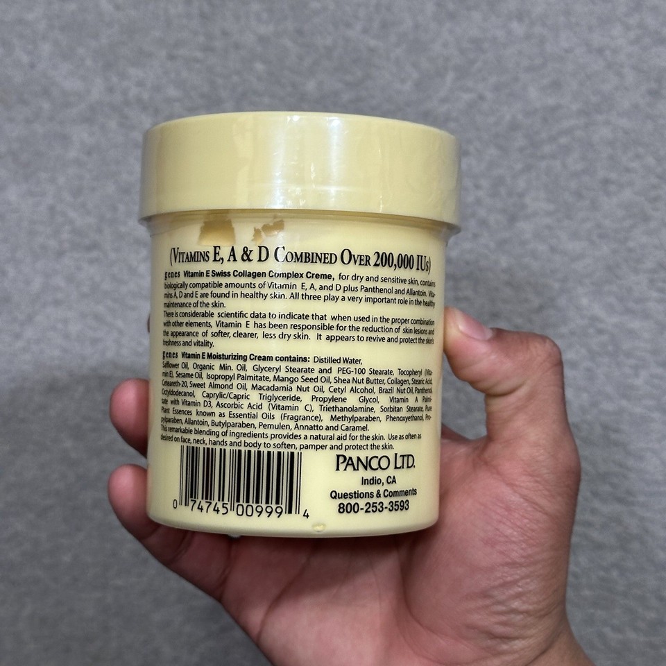 Genes Vitamin E Creme Swiss Collagen Complex Moisturizing Creme for Dry