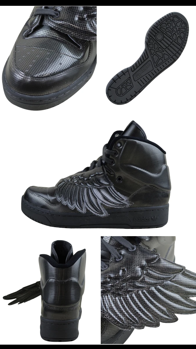 ADIDAS BY JEREMY SCOTT JS WINGS MOLDED TRAINERS SHE GREY NEW SIZE 5UK SNEAKERS