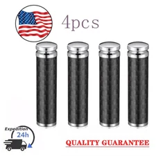 4 Universal Car Interior Door Lock Knobs Aluminum Handle Pull Pin Trim Black