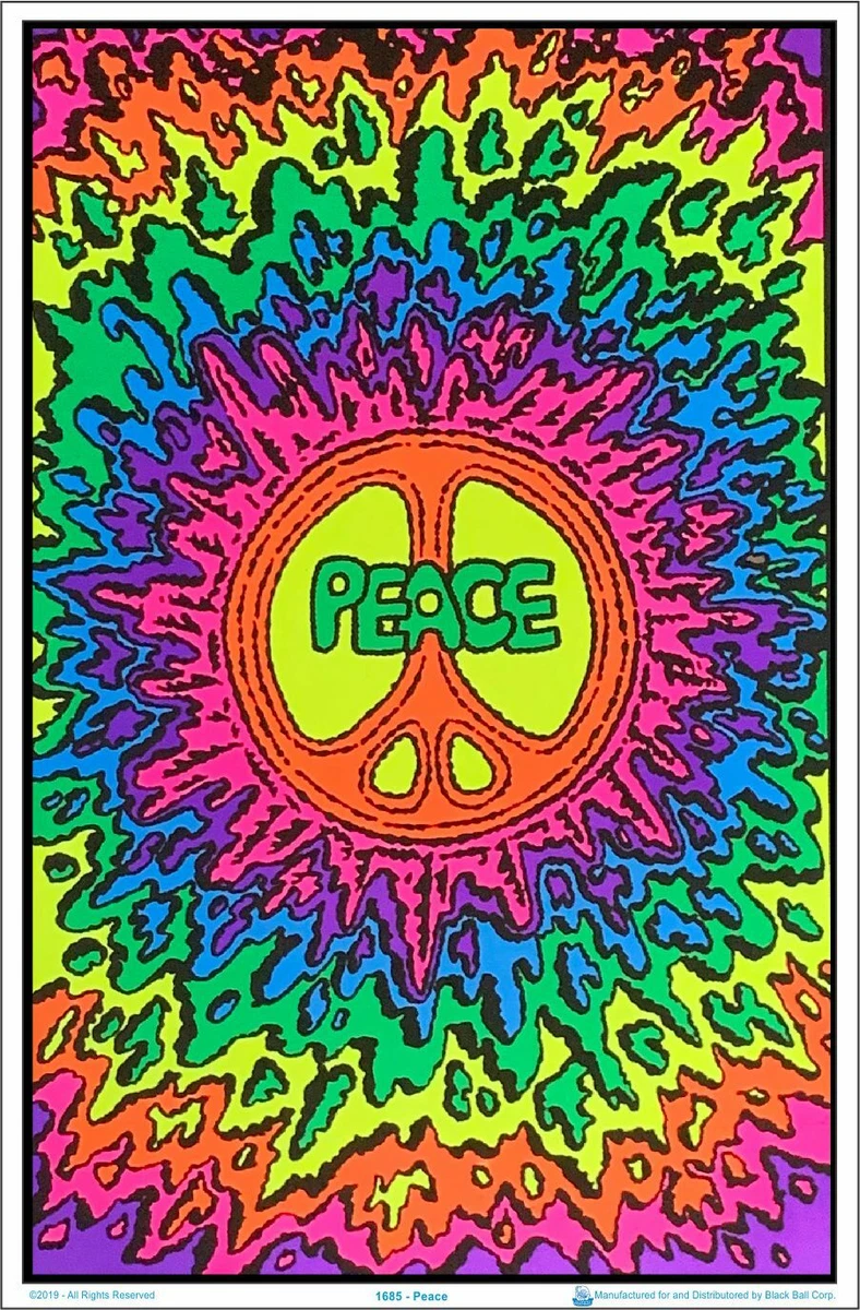Peace Art Posters Blacklight for sale | eBay