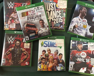 7 xbox one video games used