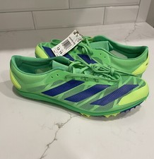 Adidas Adizero XCS Track  Field Spikes Green FZ2481 Mens size 13
