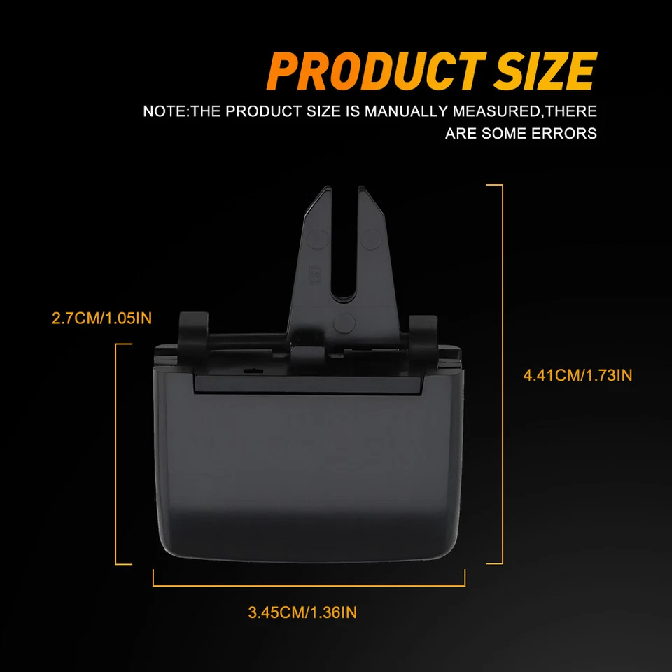 Para Mercedes-Benz GLE550 2016-2018 4X clips de lengüeta de salida de aire de ventilación de aire de ventilación delantera Foto 4 de 4