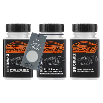 Autolack Lackstifte für Tesla PPSW White Water Perl Shasta Perl White 3 x 50ml