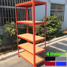 5 Tier Racking Shelf Garage Shelving Storage Shelves Workshop Shed Heavy Duty 