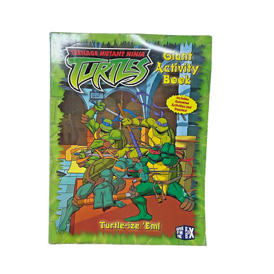 2004 TMNT Teenage Mutant Ninja Turtles COLORING BOOK GIANT Activity Home  New