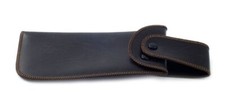 Soft Eyeglass Case in Syn.Leather, Attatches to Belt, Vertical Black or Brown