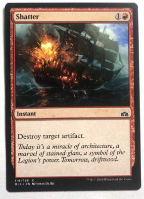 Shatter 114/196 Rivals of Ixalan  MTG Magic the Gathering NEAR MINT NM
