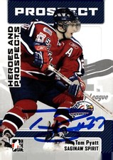 Tom Pyatt - Signed 2006-07 In The Game Heroes And Prospects Card #180
