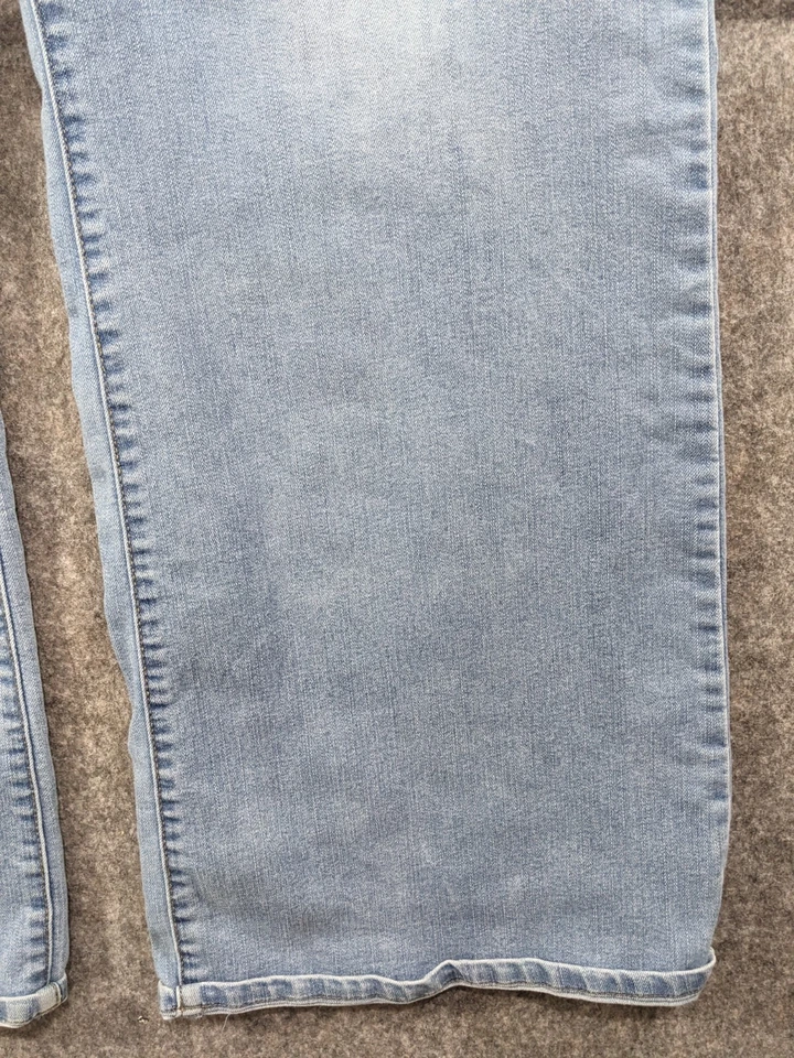 Code Bleu Jeans Women 22 W Blue Stretch Denim Light Wash High Rise 32" Lgth - Image 3 of 4