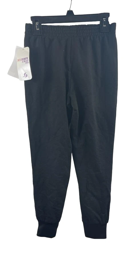 Pantalón de chándal ajustado de tiro bajo Soffe Big Girls - negro, grande 12-14 Foto 3 de 4