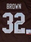 JIM BROWN AUTOGRAPHED/SIGNED CLEVELAND BROWNS Custom Jersey PSA/DNA Certefied