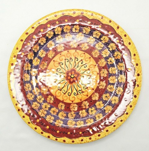 Pier 1 "Helena" Hand Painted Earthenware 8.75" Salad Plate Discontinued, NEW - Picture 3 of 4