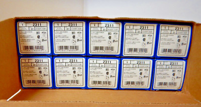 QTY 10, Leviton 2311 L5-20P, 2-pole 3-wire GROUNDING LOCKING PLUG, 20A-125V