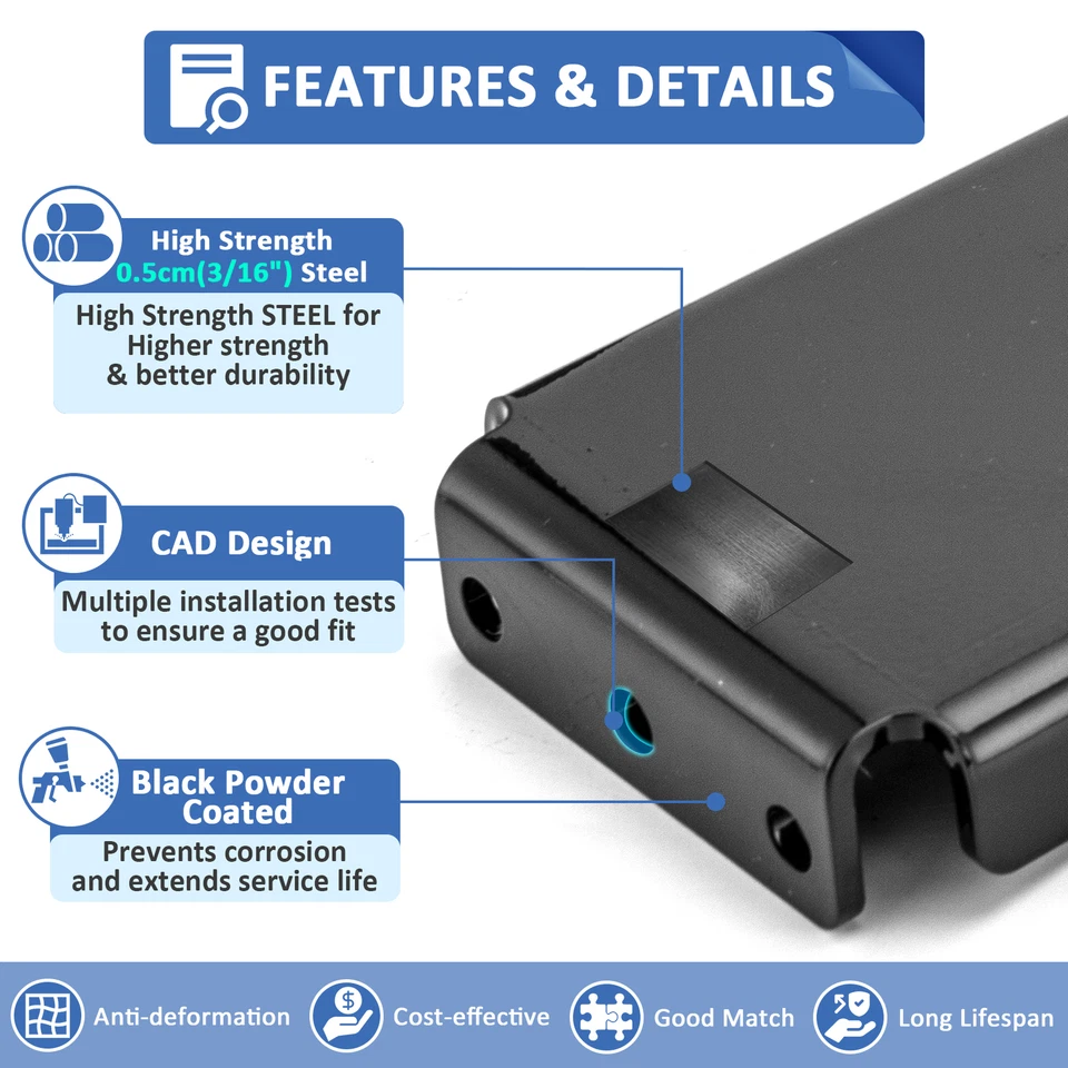 Placa de montaje de cabrestante para Polaris Ranger 425 500 700 TM 6x6 (tamaño completo) 2001-2009 Foto 2 de 4