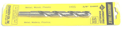 15/32'' 2 pc. SET SHIPS FROM USA Fast Drill bits high speed steel cutting hs hss