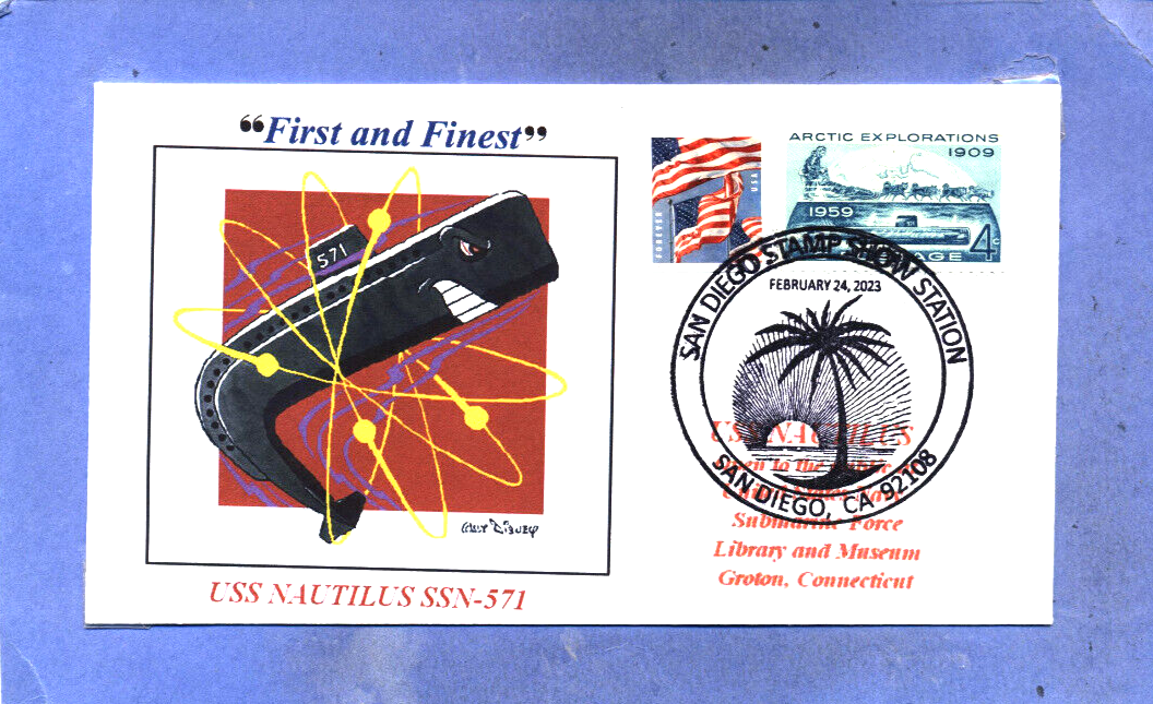 USS NAUTILUS SSN-571 Submarine Color Disney Logo San Diego