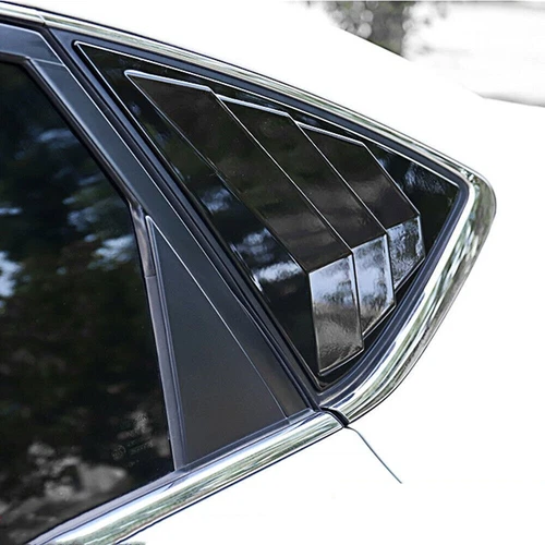For Nissan Sentra Sylphy 2013-2019 Gloss Black Rear Window Louver Shutter Cover - Foto 3 di 9