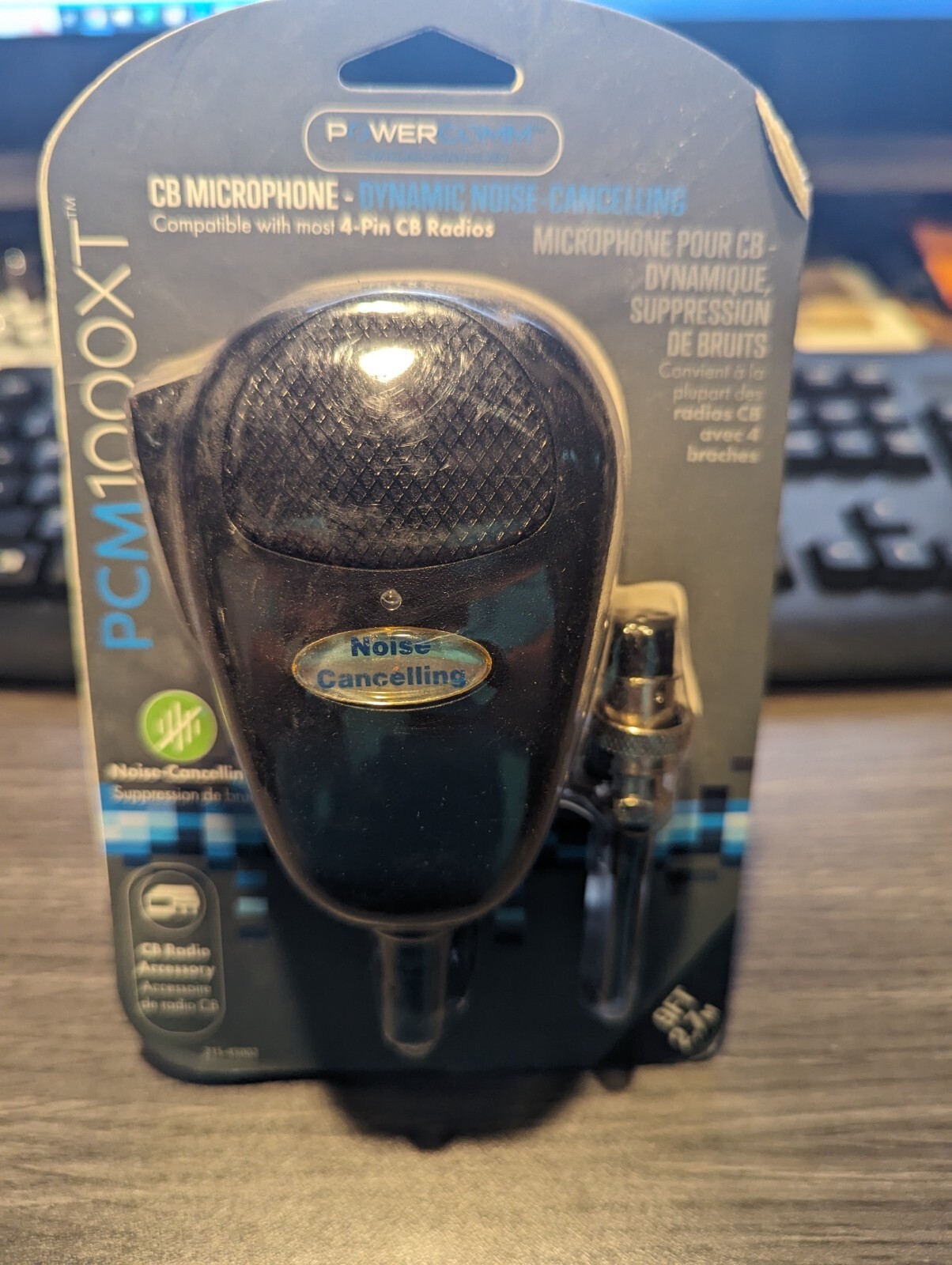Powercomm PowerComm PCM1000XT Noise Cancelling CB Microphone 215-45002 9' Cord ...