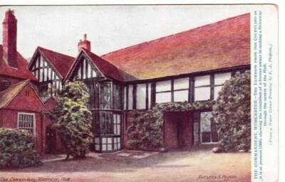 WORCESTER - THE COMMANDERY FARBPOSTKARTE (ANFANG 1900)