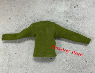 1/12 Green Long Sleeve Shirt Model for 6'' Slim Action Figure Body Clothing
