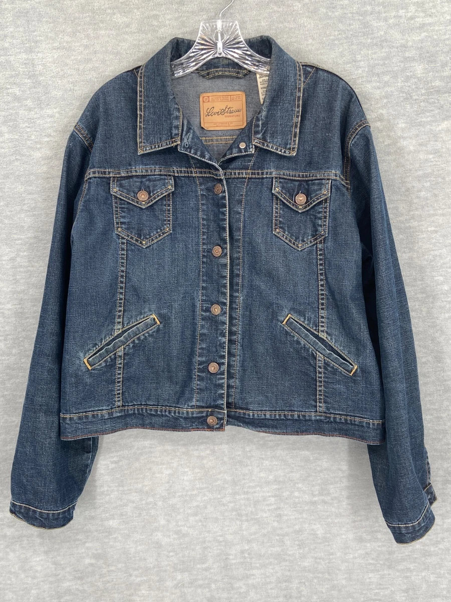 Levi's extra long trucker cheap
