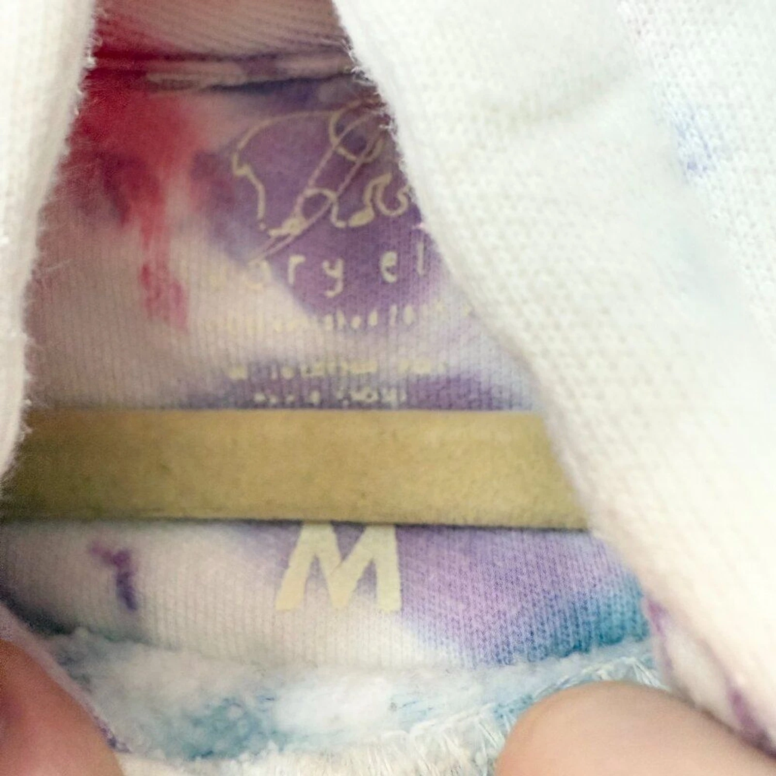 OFF WHITE Felpa donna avorio Ella tie dye oversize con cappuccio multicolore taglia media