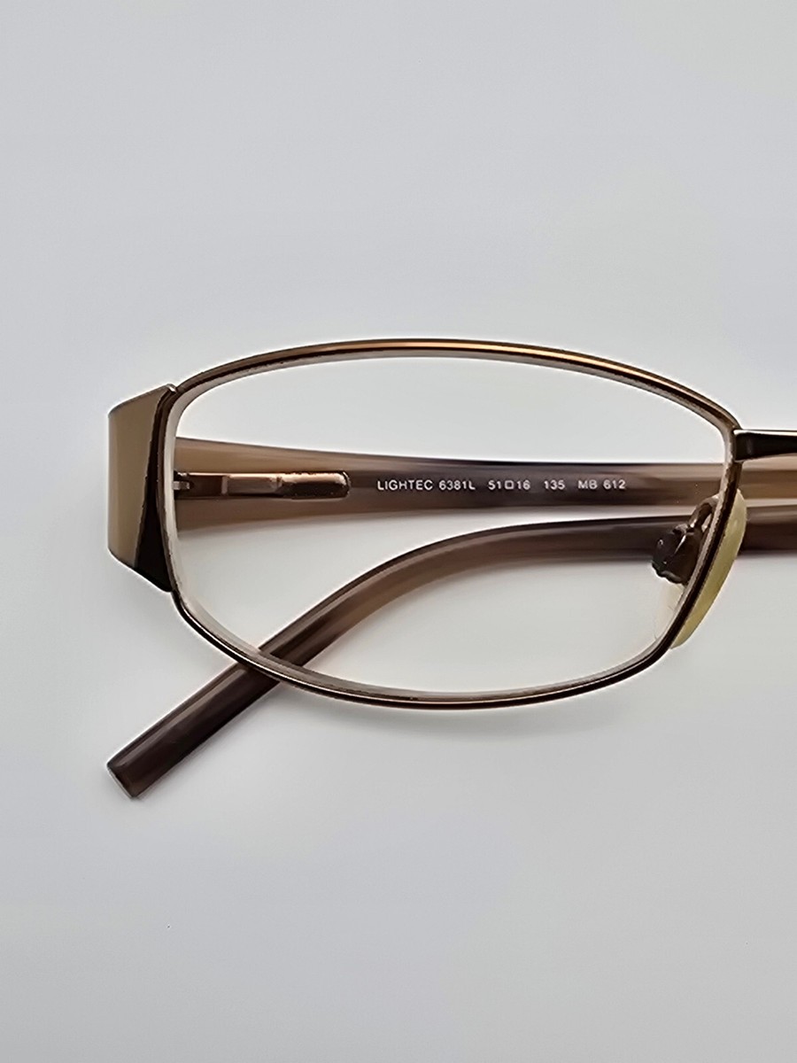 Morel Lightec 6381L MB 612 Gold Horn Eyeglasses Frame w  display picture 3