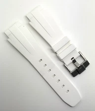 Authentic Rubber B Rolex Deepsea 22mm x 22mm White Rubber Watch Strap M207 OEM