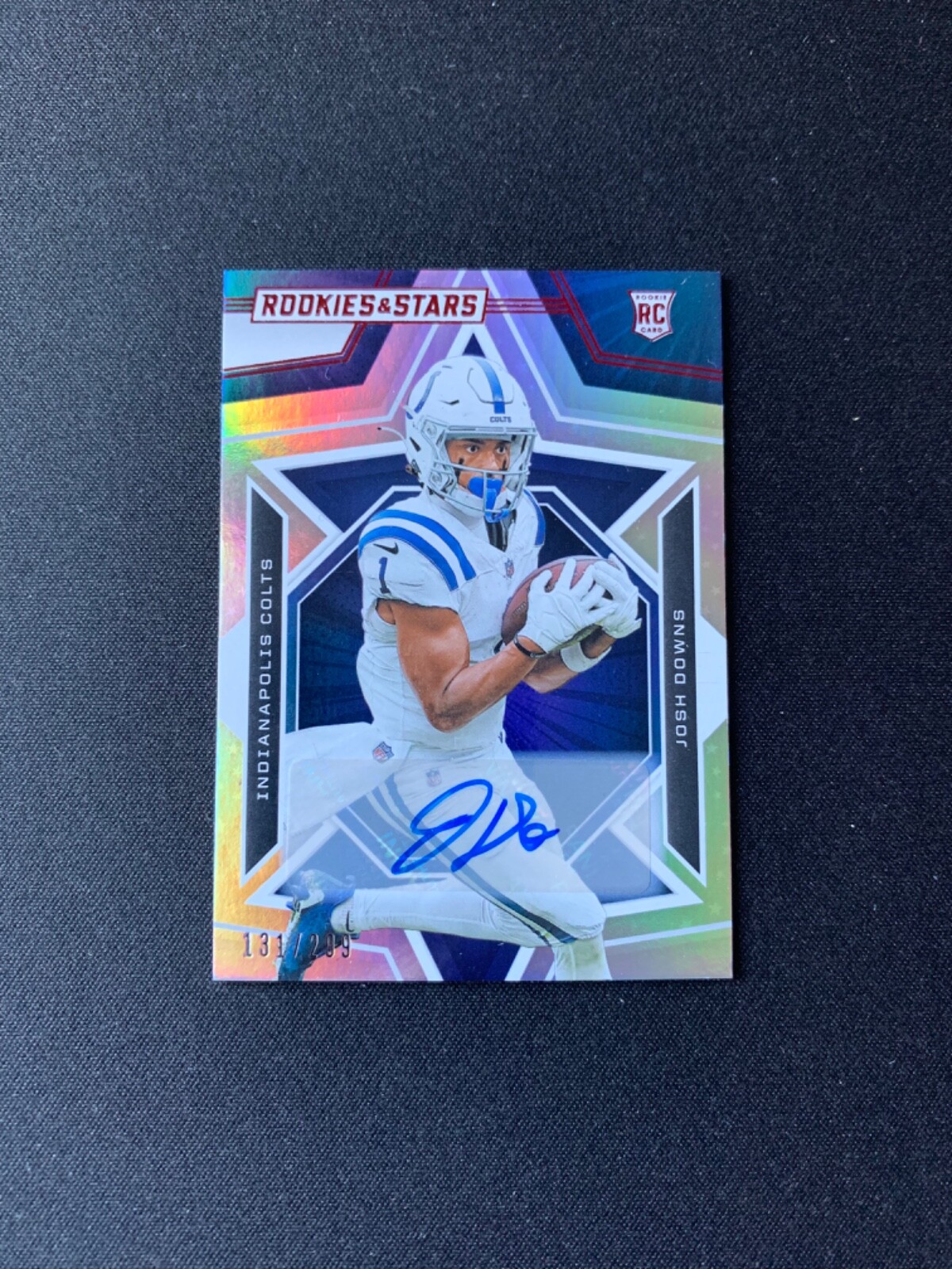 2023 Panini Rookies & Stars Josh Downs RC Auto /299 Indianapolis Colts 159