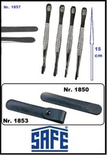Tweezers Stamp Tweezers Straight Tips Nickel Plated 15 Cm SAFE 1857