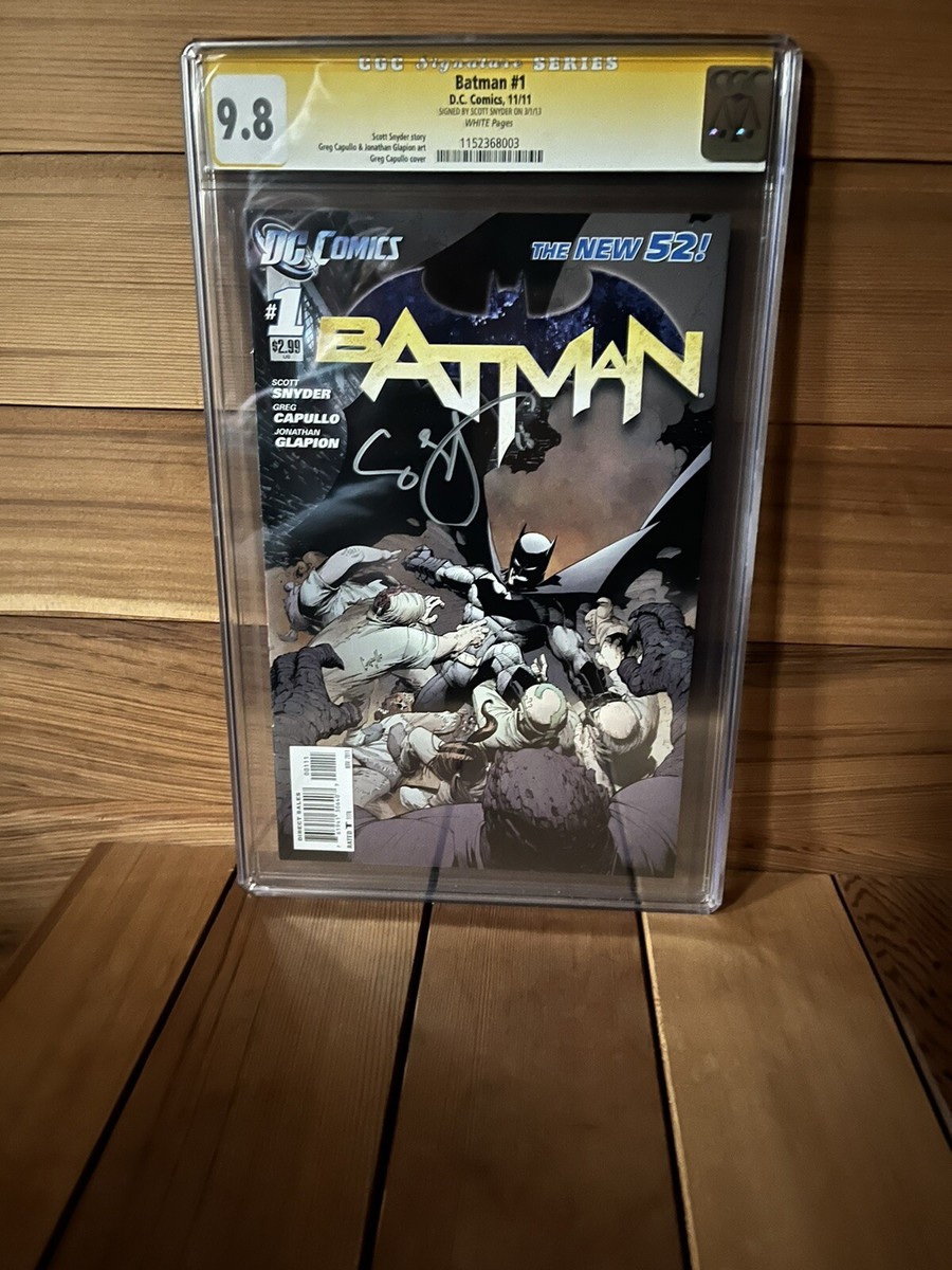 BATMAN #1 CGC 9.8 NEW 52 SIGNED BY SCOTT SYNDER SS 2011 | eBay